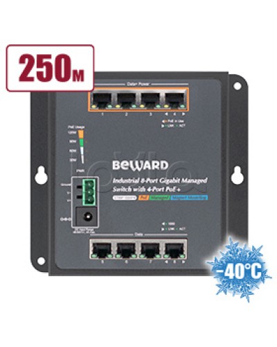 Коммутатор с PoE Beward STWP-08HP4 в Миассе Коммутаторы Pintop.ru