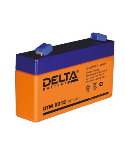 Аккумулятор свинцово-кислотный Delta DTM 6012 в Миассе Электротехническое оборудование Pintop.ru