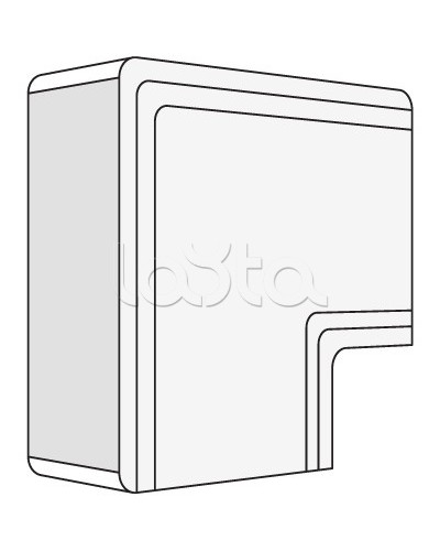 Угол плоский NPAN 120x60 мм DKC 01746 в Миассе Аксессуары для кабель-канала Pintop.ru