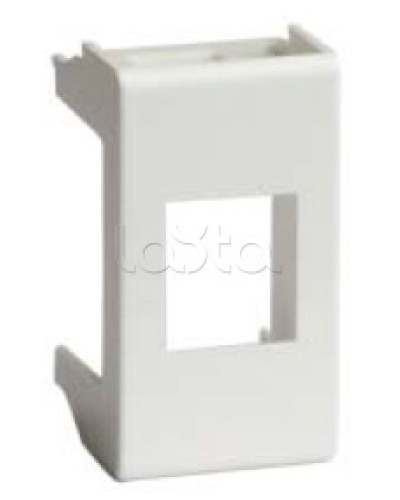 Адаптер для информационных разъемов SIEMON, белый, 1мод. DKC 76608B в Миассе Аксессуары для стоек и шкафов Pintop.ru