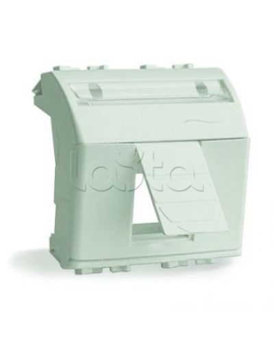 Адаптер для информационных разъемов R&M, белый, 2 мод. DKC 76612B в Миассе Аксессуары для стоек и шкафов Pintop.ru