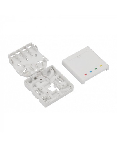 Розетка на DIN-рейку LANMASTER LAN-DRF-4SC/SB-WH в Миассе Аксессуары для стоек и шкафов Pintop.ru