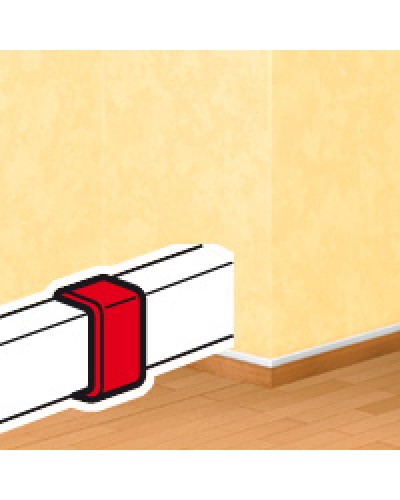 Накладка на стык DLPlus 60х16/20 белый Legrand (033608) в Миассе Аксессуары для кабель-канала Pintop.ru