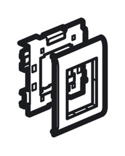 Суппорт Mosaic на 2 модуля 110 мм METRA Legrand (638086) в Миассе Аксессуары для кабель-канала Pintop.ru