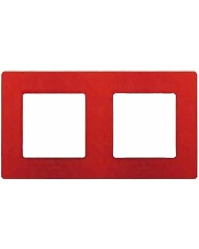 Рамка 2 поста Etika красный (10 шт/уп) Legrand 672532 в Миассе Аксессуары для кабель-канала Pintop.ru