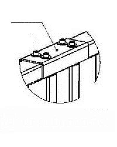 Накладка верхняя PERCo-RF01 0-05 в Миассе Дополнительное оборудование для СКУД Pintop.ru
