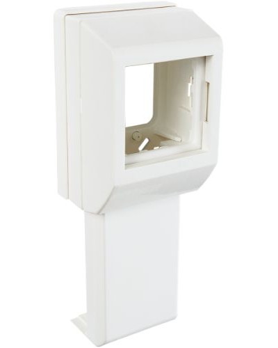 Суппорт с рамкой на 1 пост (45х45) вдоль профиля универсальный SPL 020007S в Миассе Аксессуары для кабель-канала Pintop.ru