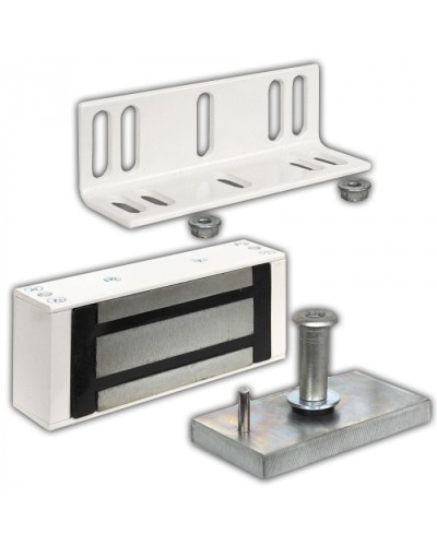 Замок электромагнитный Олевс М1-300 белый в Миассе Электромагнитные замки Pintop.ru